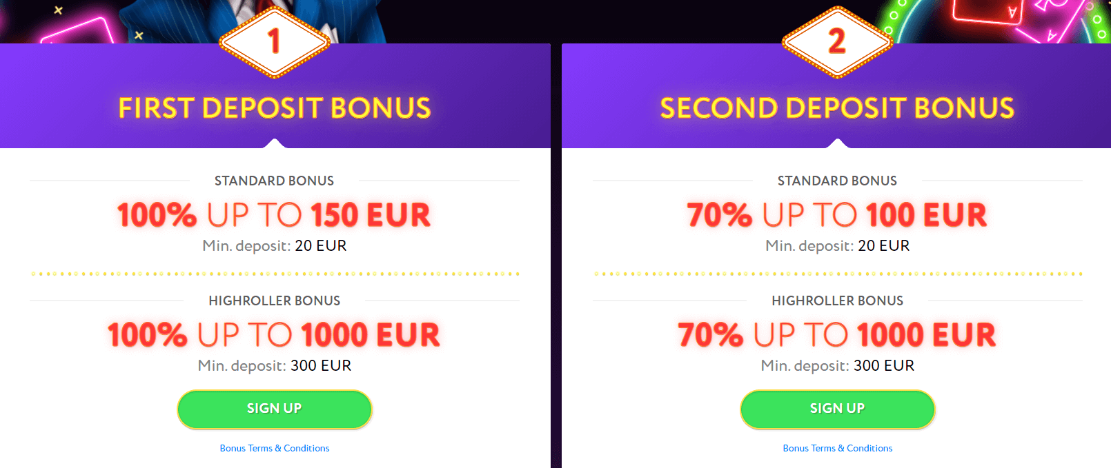 Bonuses Slotwolf Casino