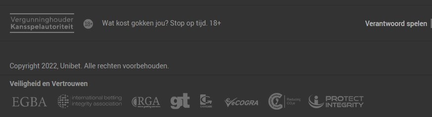 Unibet licensing and reliability