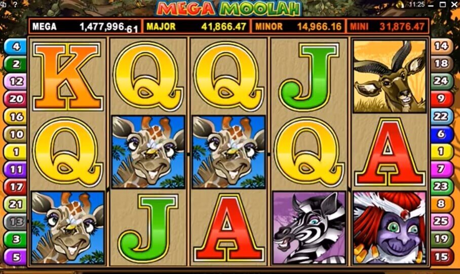 mega moolah pokie screen (1)